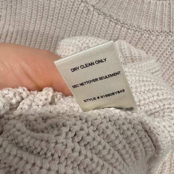 LIKE NEW- Rebecca Taylor Women's Eyelet Sleeve Sweater Ivory/White Size M - Picture 5 of 9